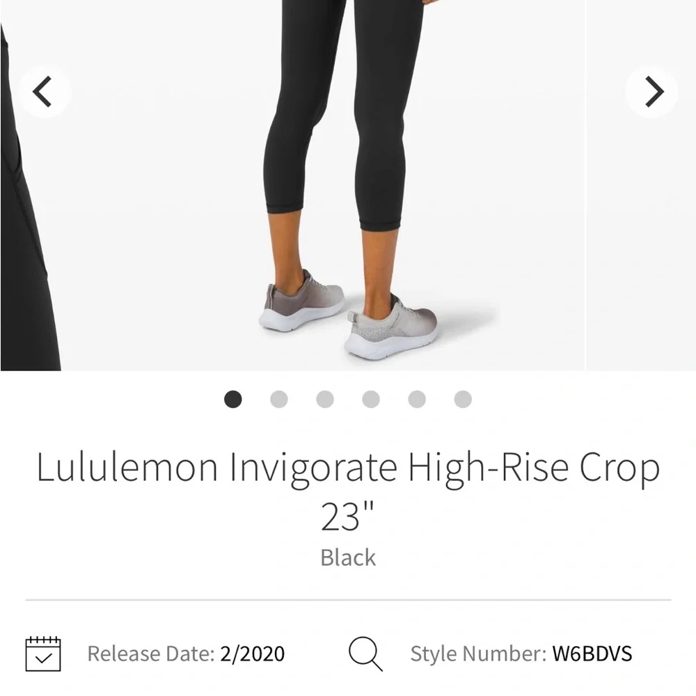 Lululemon Black High-Rise Crop Leggings - Picture 1 of 4